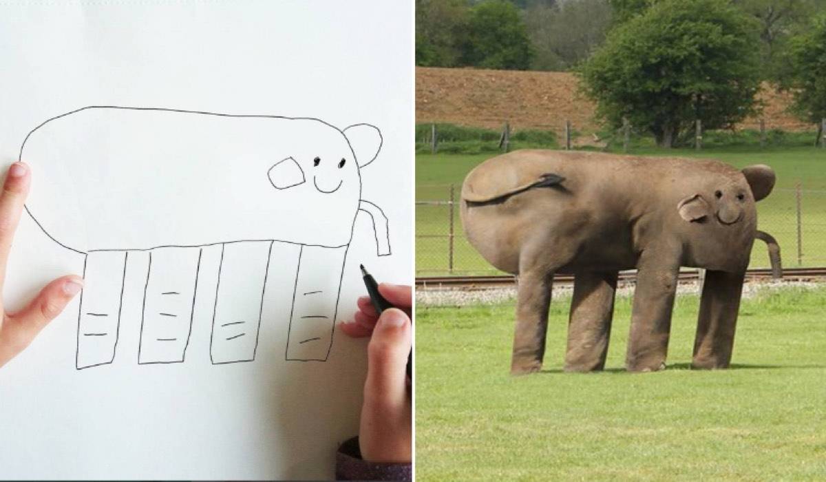 Este padre transformó los dibujos de su hijo de 6 años a realidad - ¡son at..