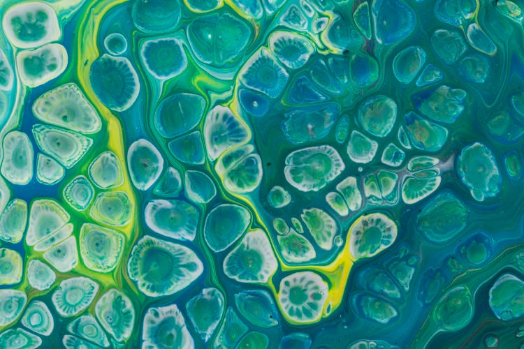 ocean blue bubbles acrylic painting ocean blue bubbles acrylic painting