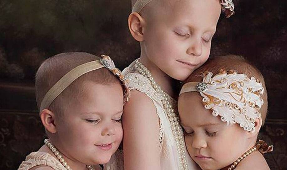 Foto de 3 niñas con cáncer se hizo viral, 3 años después recrean la misma ..