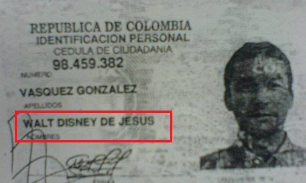 Los 18 nombres más ridículos que te puedas imaginar