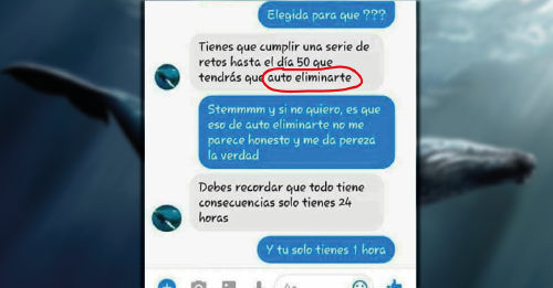 El juego de la ballena azul creyó que cobraría una vida más, lo que no sab
