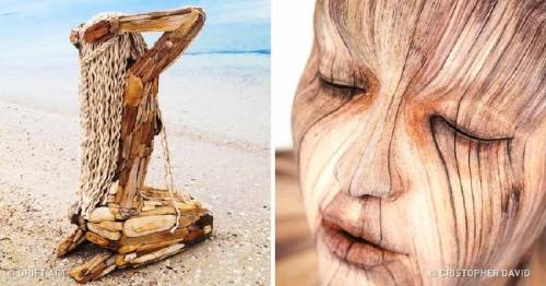 16+ esculturas de madera hiper realistas que te pondrán los pelos de punta