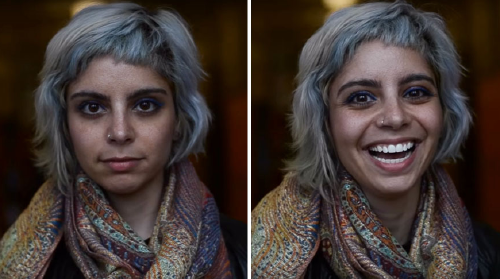 Estudiante captura la reacción de las personas cuando le dice que son hermosas.